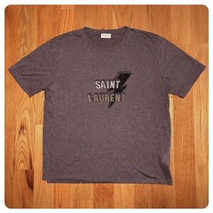 Saint Laurent lightning bolt Paris tshirt - size M